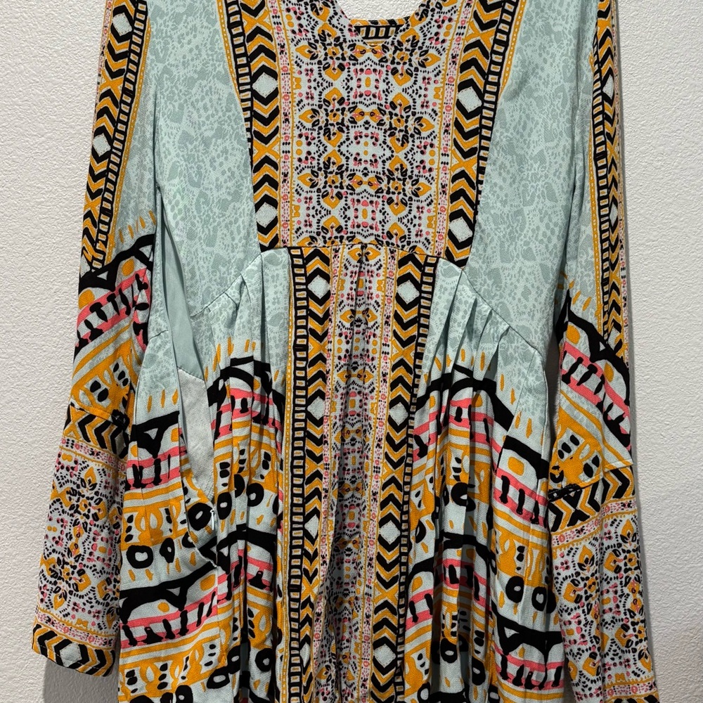 Free People Multicolor Patterned Dress